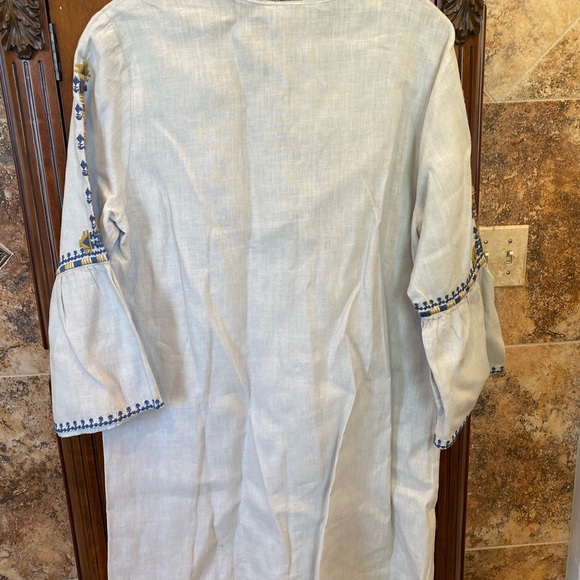 Johnny Was Linen Embroidered Dress. EUC - Picture 4 of 8